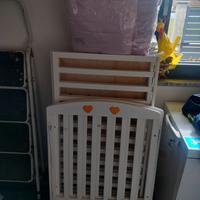 Lettino Foppapedretti con materasso e paracolpi