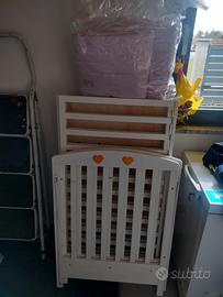 Lettino Foppapedretti con materasso e paracolpi