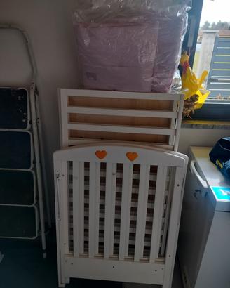 Lettino Foppapedretti con materasso e paracolpi