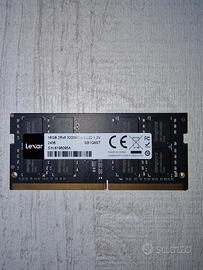 Sodimm RAM DDR4 LEXAR 16 GB 3200Mhz memoria