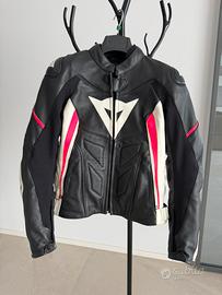 Giubbino Moto Donna Dainese in Pelle Taglia 40