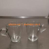 bicchieri di vetro per caffè 