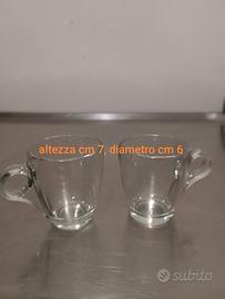 bicchieri di vetro per caffè 