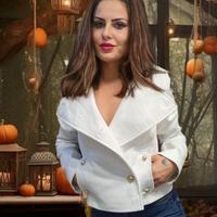 Cappotto Capan doppiopetto bianco taglia XS