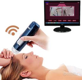 Microcamera con tablet, per esame del capello