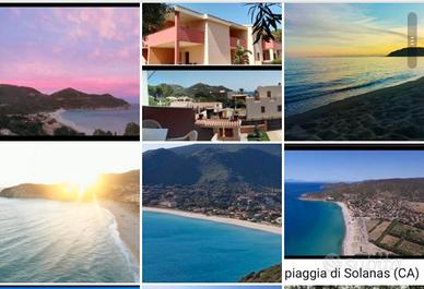 Sulla spiaggia SOLANAS zona Villasimius 8 pl