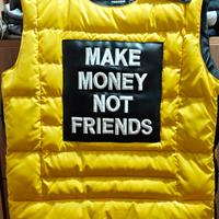 Gilet Piumino Uomo Make Money No Friends (nuovo )