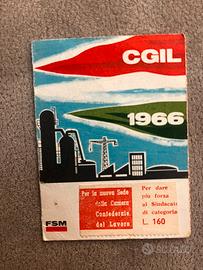 📌 Tessera Storica CGIL– 1966