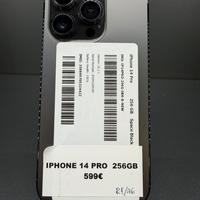 IPHONE 14 PRO 256GB 100% batteria