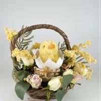 Cestino pasquale artigianale - centrotavola