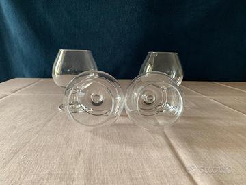 4 bicchieri clistallo cognac
