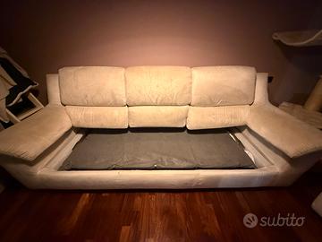 Divano letto 4 posti con chaise lounge