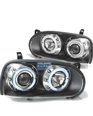 FARI VOLKSWAGEN VW GOLF 3 ANGEL EYES NERI