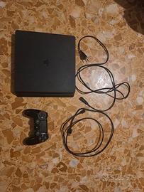 PS4 Slim Playstation 4 con Cavi e Controller