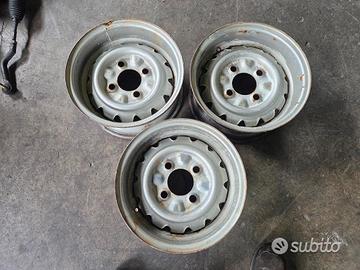 3 Cerchi In Ferro CMR A Canale Rovesciato Fulvia