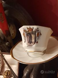 tazza caffè vintage stemma vescovileTirschenreuth 