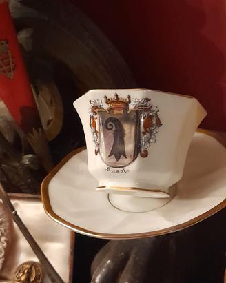 tazza caffè vintage stemma vescovileTirschenreuth 
