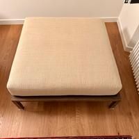 Pouf IVANO REDAELLI 115x115 cm – base wengé