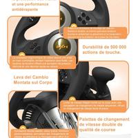 Volante per  PS4, PS3, Xbox e Nintendo Switch