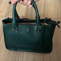 Borsa ecopelle verde scuro