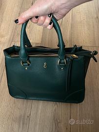 Borsa ecopelle verde scuro