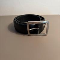 Cintura in Vera Pelle Nera - Made in Italy