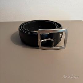 Cintura in Vera Pelle Nera - Made in Italy