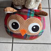 Cuscino piedi gufo nuovo