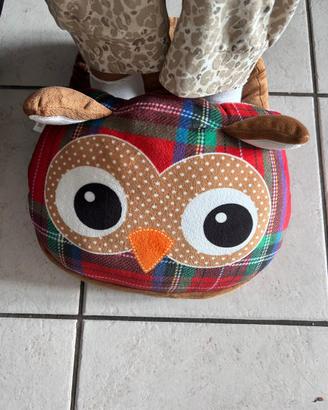 Cuscino piedi gufo nuovo