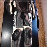 tuta da moto in pelle Dainese tg. 52