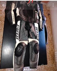 tuta da moto in pelle Dainese tg. 52