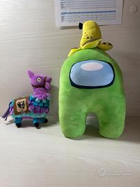 Peluches Among us e fortnite.