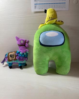 Peluches Among us e fortnite.