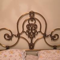 letto matrimoniale ottone 