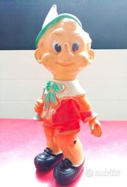 Giocattolo- pupazzo gomma vintage di Pinocchio