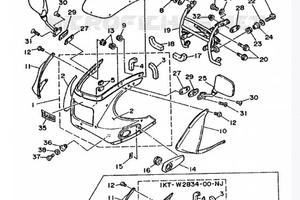 Specchio Dx Yamaha TZR250 2HW262900000