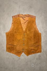Gilet vintage Jefferson marrone-American Style