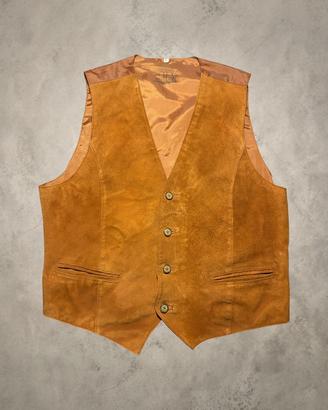 Gilet vintage Jefferson marrone-American Style