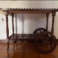 Carrello liquori in legno anni 70