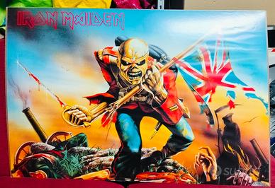 Poster IRON MAIDEN THE TROOPER 90x60 originale ann