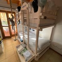 Letto a castello solido con altalena!!