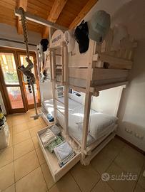 Letto a castello solido con altalena!!