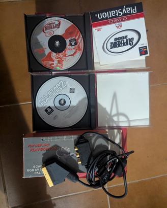 Giochi PlayStation 1 e cavo RGB Scart PlayStation1