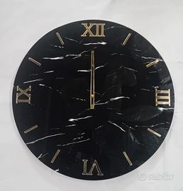 orologio da parete moderno effetto marmo 
