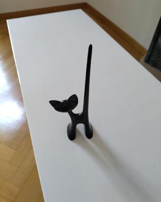 gatto nero porta anelli