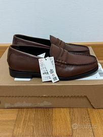 Zara Mocassino in pelle Uomo Marrone (42)