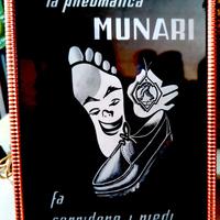 insegna luminosa tabella targa MUNARI original '60
