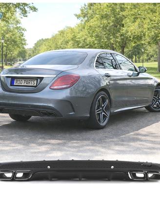 DIFUSORE MERCEDES CLASSE C W205 SEDAN 14-18 LOOK A