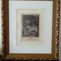 Quadro con cornice " Lot et ses filles "