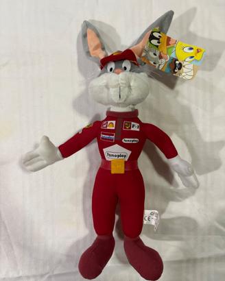 Bugs Bunny Looney Tunes – Peluche con tuta Ferrari